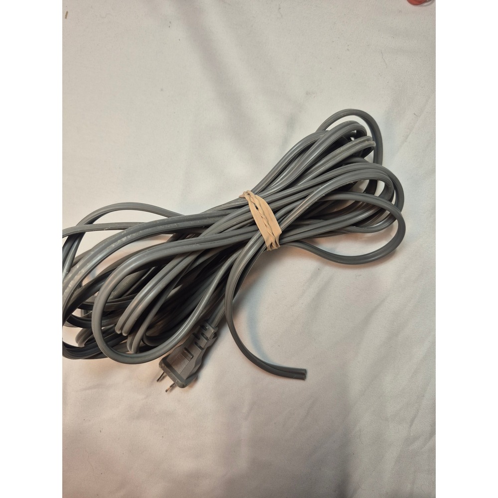 Gray 2-Prong Power Cord Replacement Cut End for Lamp Repair DIY Parts
